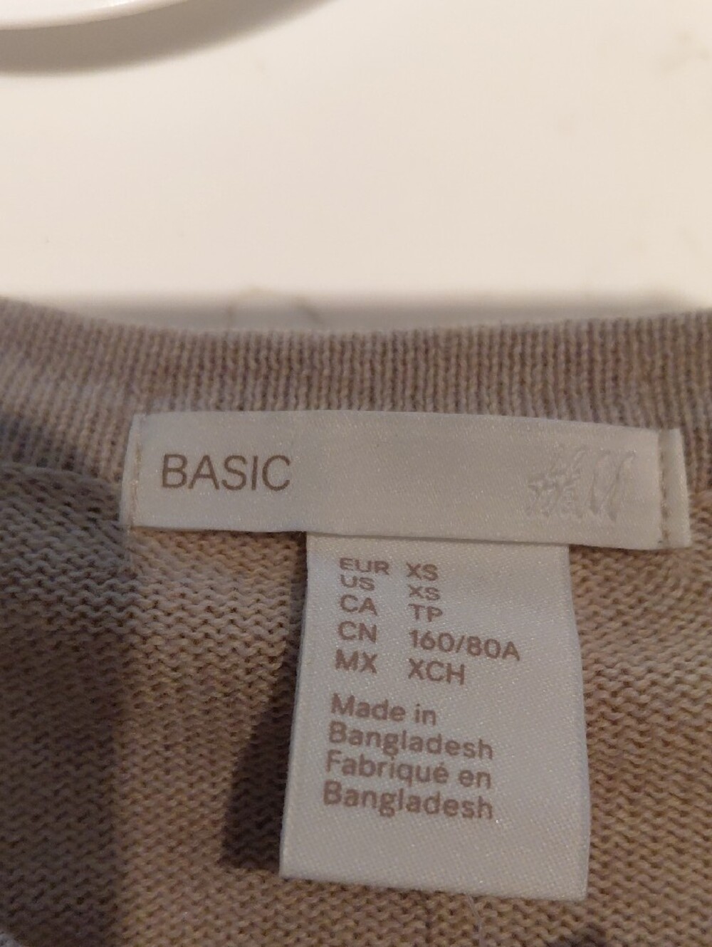 Light Taupe Knit Cardigan Sweater - Neutral Women Tops - Picture 3 of 4